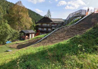 Muldenrutsche, folgt dem Gelände, PH 10,15 m