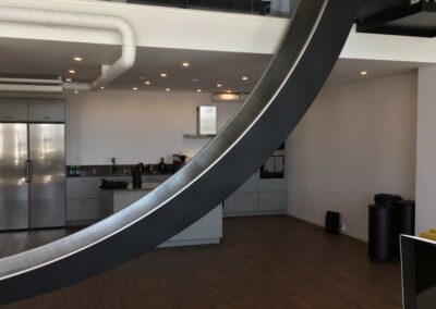 Evacuation slide in the interior, IT Stockholm Bromma