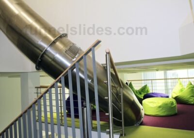 Evacuation slide inside a university, Prag, CZ