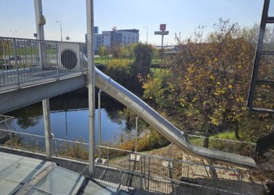 Evakueringsrutschkana, shoppingpark, Bratislava, SK
