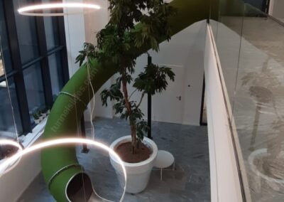 Evakueringsrutschkana, interiör, satin, Litauen