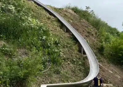 Embankment endless slide, shape Curve, PH 8 m