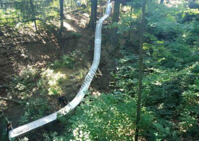 Tobogán de montaña, adaptado al terreno PH 10,15 m