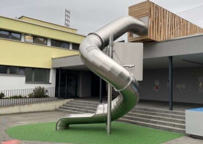 8. Installation of tunnel slide