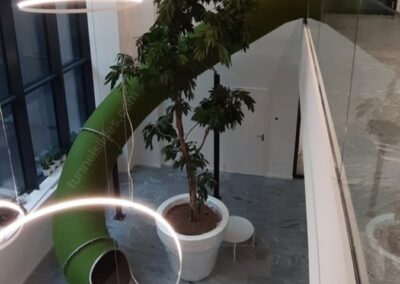 Sametový filc na tobogánu