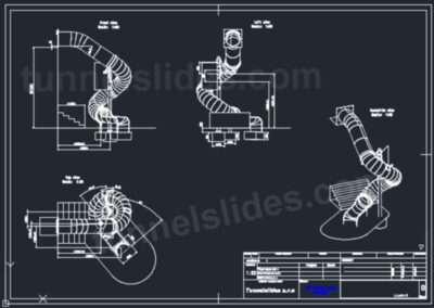 3. Our design 3D model of the tunnel slide