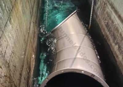 5. Beizen und Passivieren der Tunnelrutsche durch Eintauchen