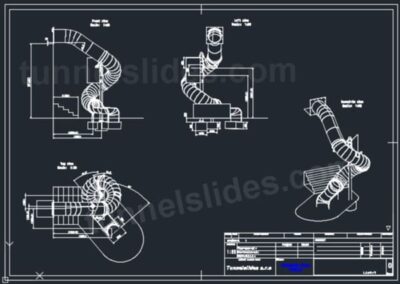 3. Fertigungszeichnungen der Edelstahltunnelrutsche