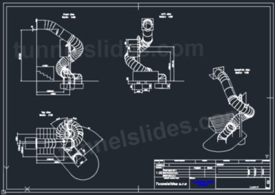 3. výrobní výkresy nerezového tobogánu